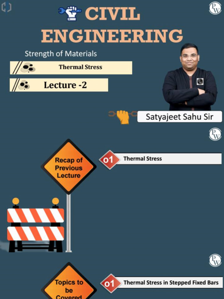 Thermal Stress 02 - Class Notes (By Satyajeet Sir) | PDF