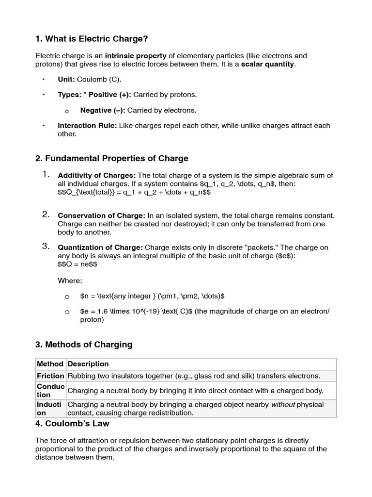 Charge | PDF