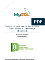 Contactarse a una base de dato MySQL a través de MYSQL Connector