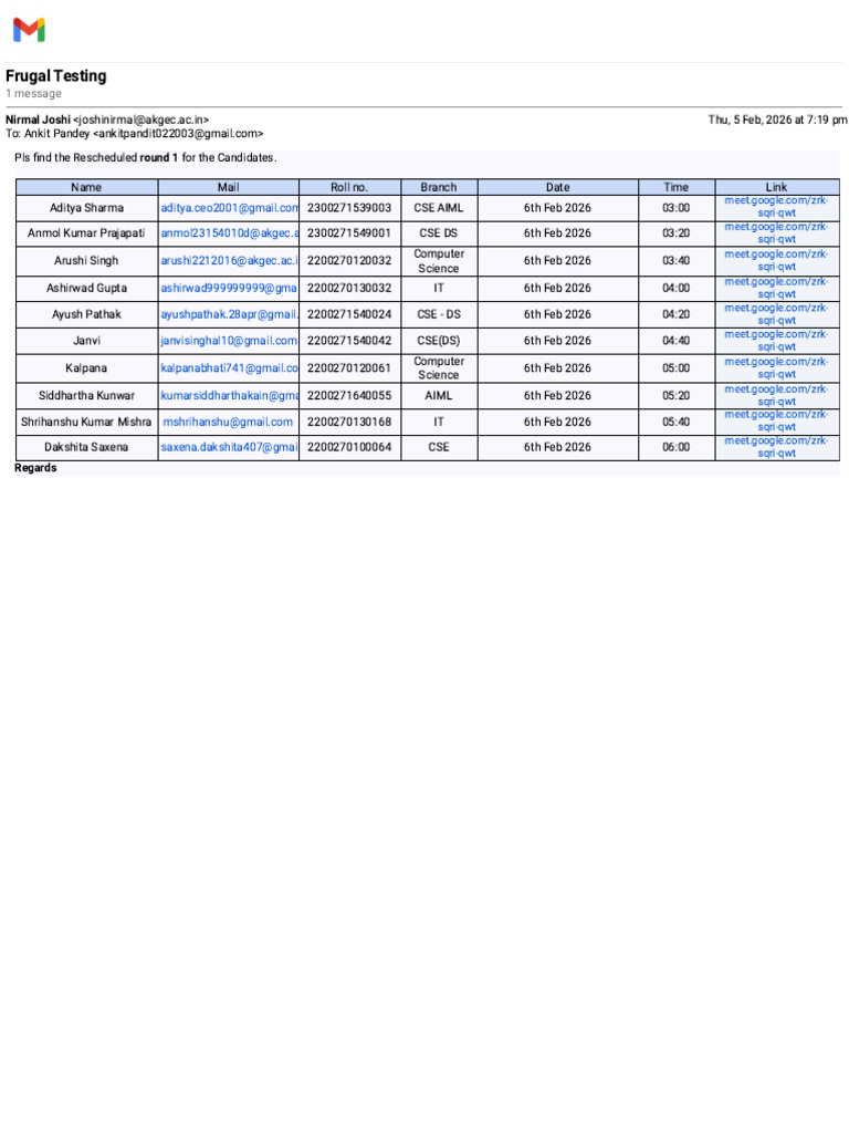 Gmail - Frugal Testing | PDF