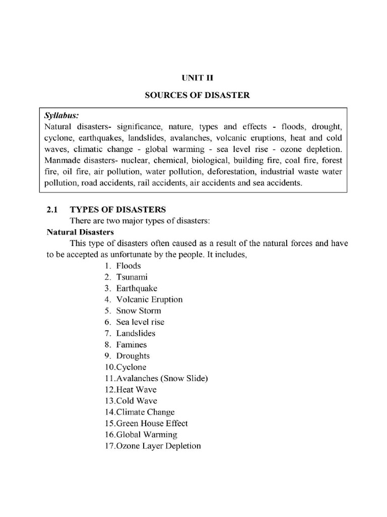 Disaster Management | PDF