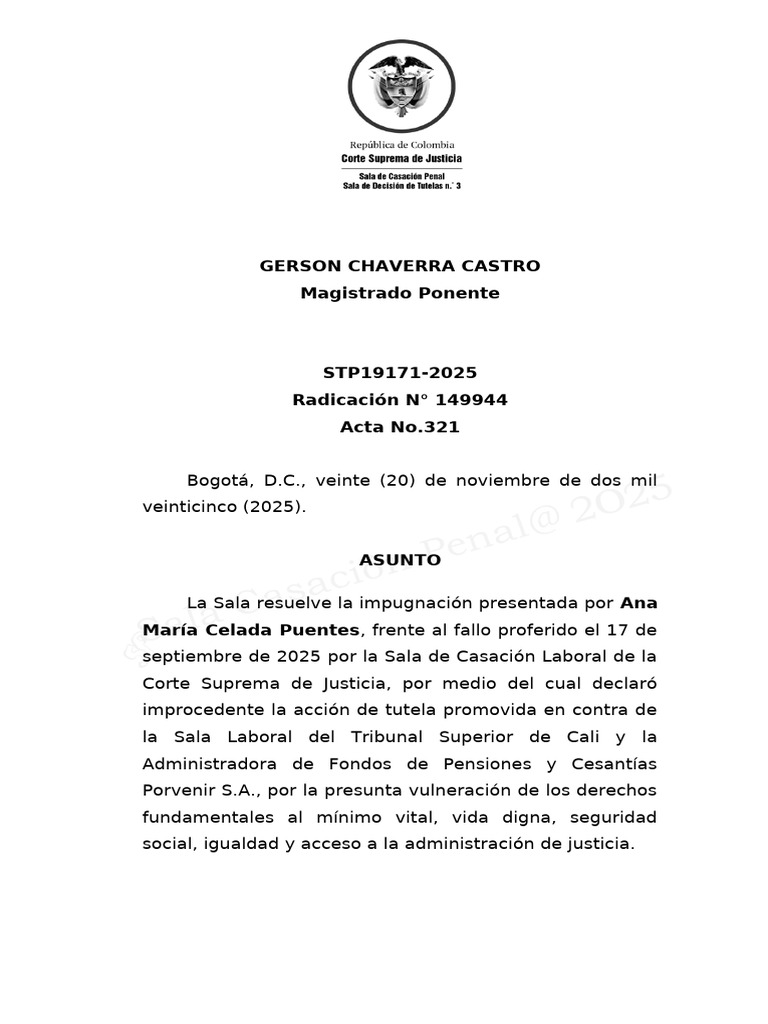 STP19171 2025 | PDF | Sentencia (ley) | Caso de ley