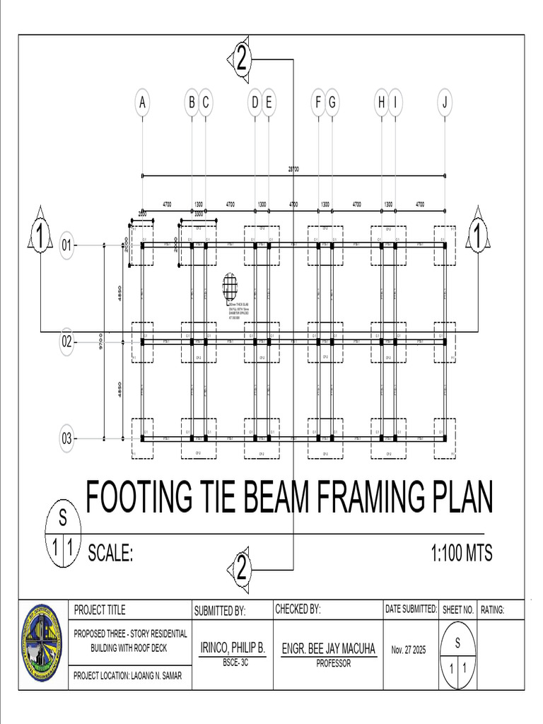 Framing Plan | PDF | Civil Engineering | Building Engineering