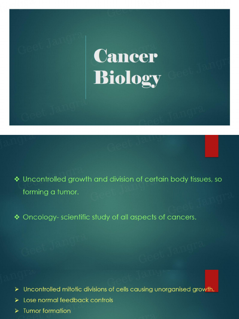 Cancer Biology | PDF