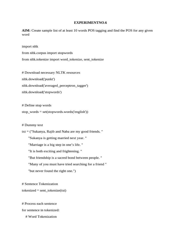 Experiment No 6 | PDF
