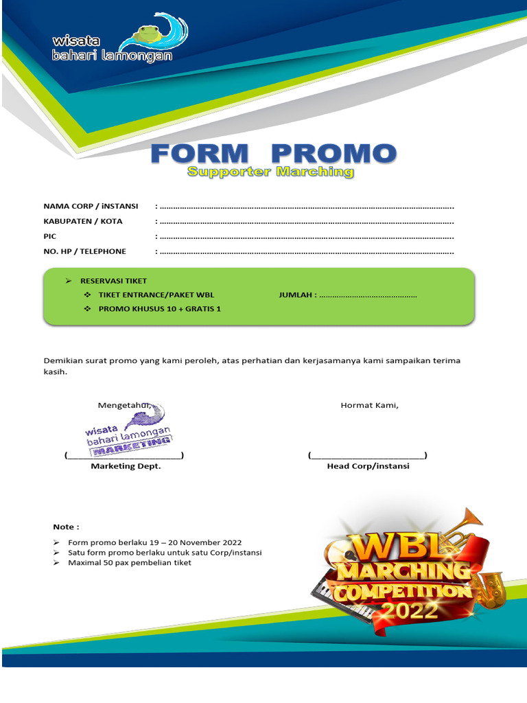 Form Promo | PDF