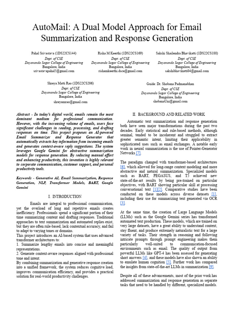 Gen Ai Conference Paper | PDF | System | Computing