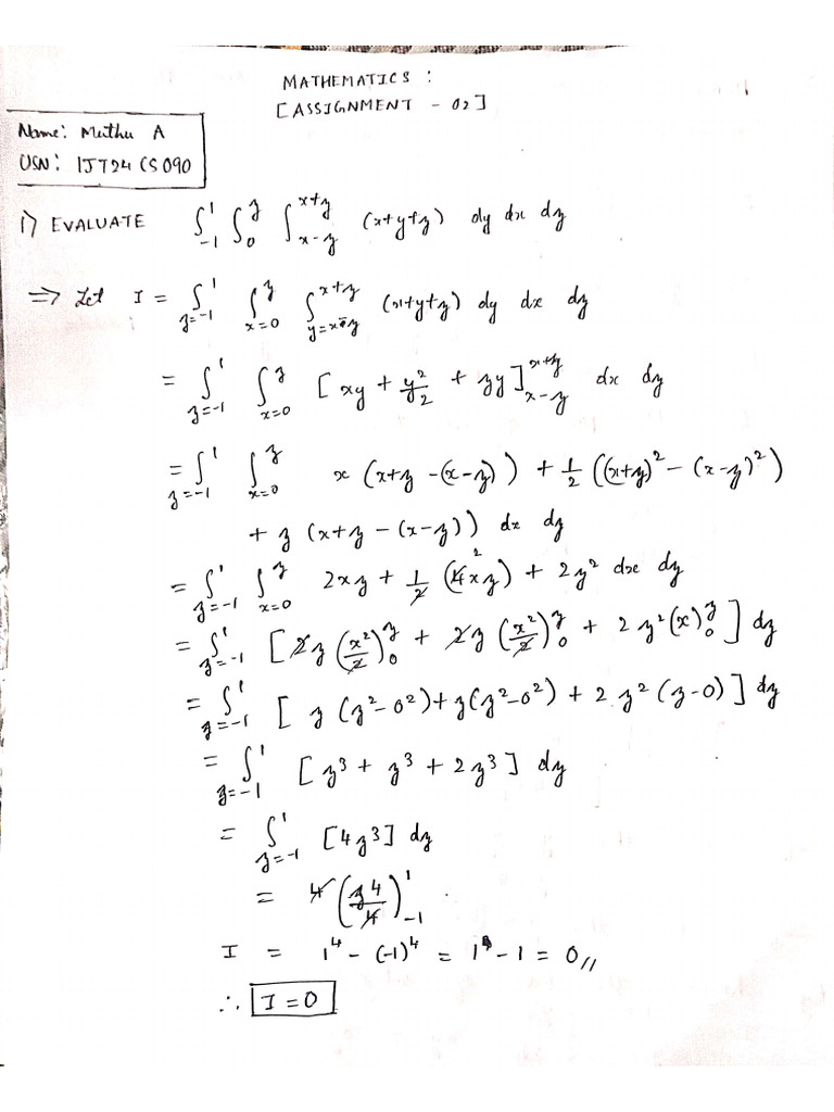 Maths Assignment 2 | PDF