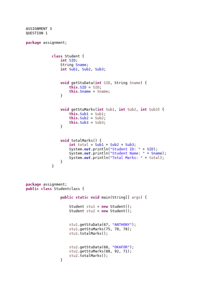 Assignment 3 | PDF | Computer Programming | Computer Engineering