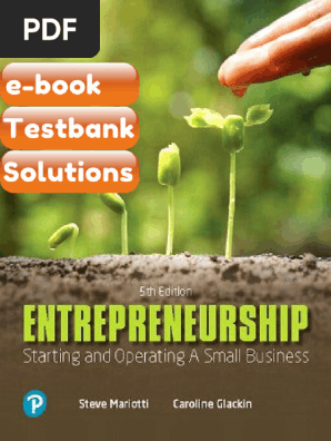 Entrepreneurship Starting and Operating A Small Business 5th