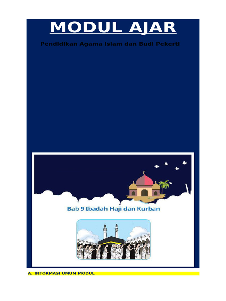 Modul Ajar Bab 9 Kelas V Pai Dan BP Siti | PDF