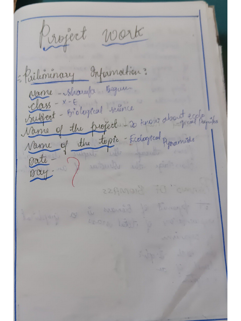FA4 Biology Project Work | PDF