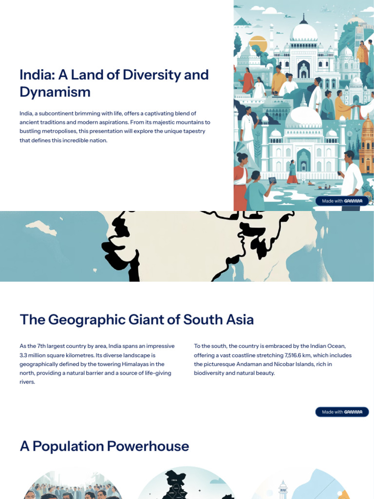 India a Land of Diversity and Dynamism (1) | PDF | Sustainability