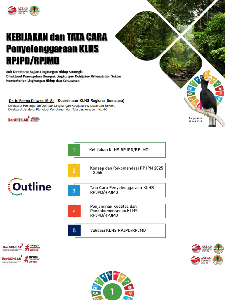 26 Juli Paparan Pembuatan Dan Pelaksanaan KLHS RPJPD & RPJMD - Fatma ...