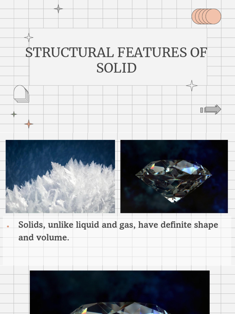 Structural Features of Solid | PDF | Solid | Melting