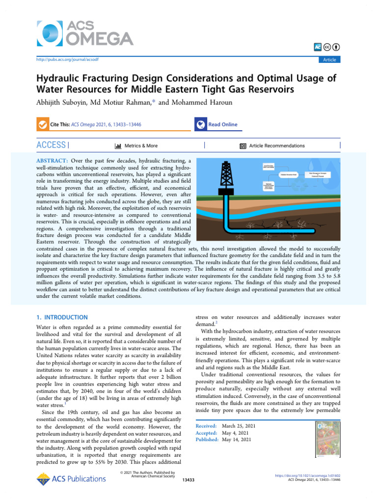 Suboyin Et Al 2021 Hydraulic Fracturing Design Considerations and ...