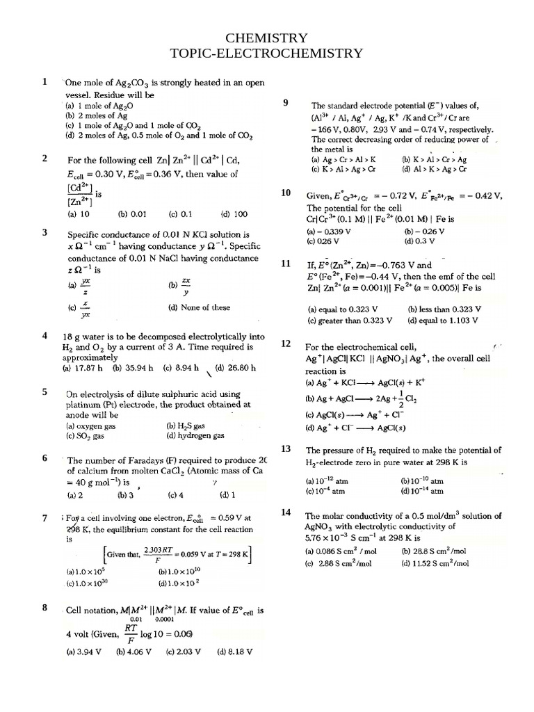Assignment Chemistry | PDF