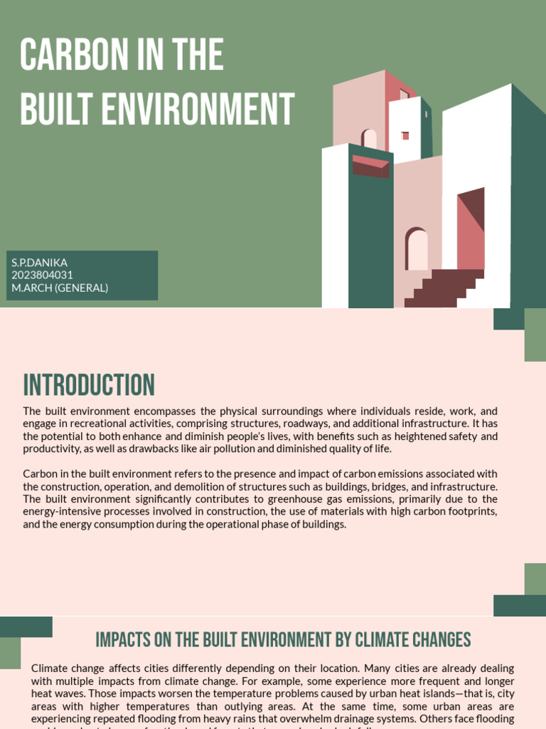 Carbon in The Built Environment | PDF | Climate Change Mitigation ...