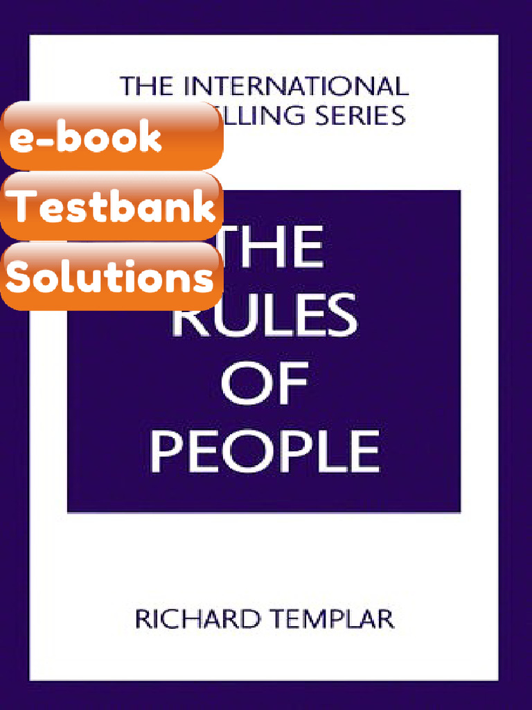 The Ruls of People 2nd Edition Richard Templar eBook & Testbank | PDF ...