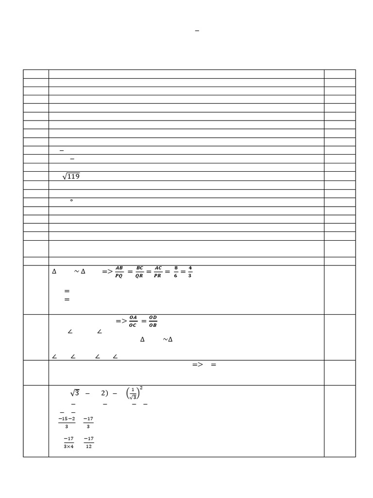 Ms Class X Maths Standard Set 2 Kvs Bhopal 2025 26 | PDF | Triangle ...