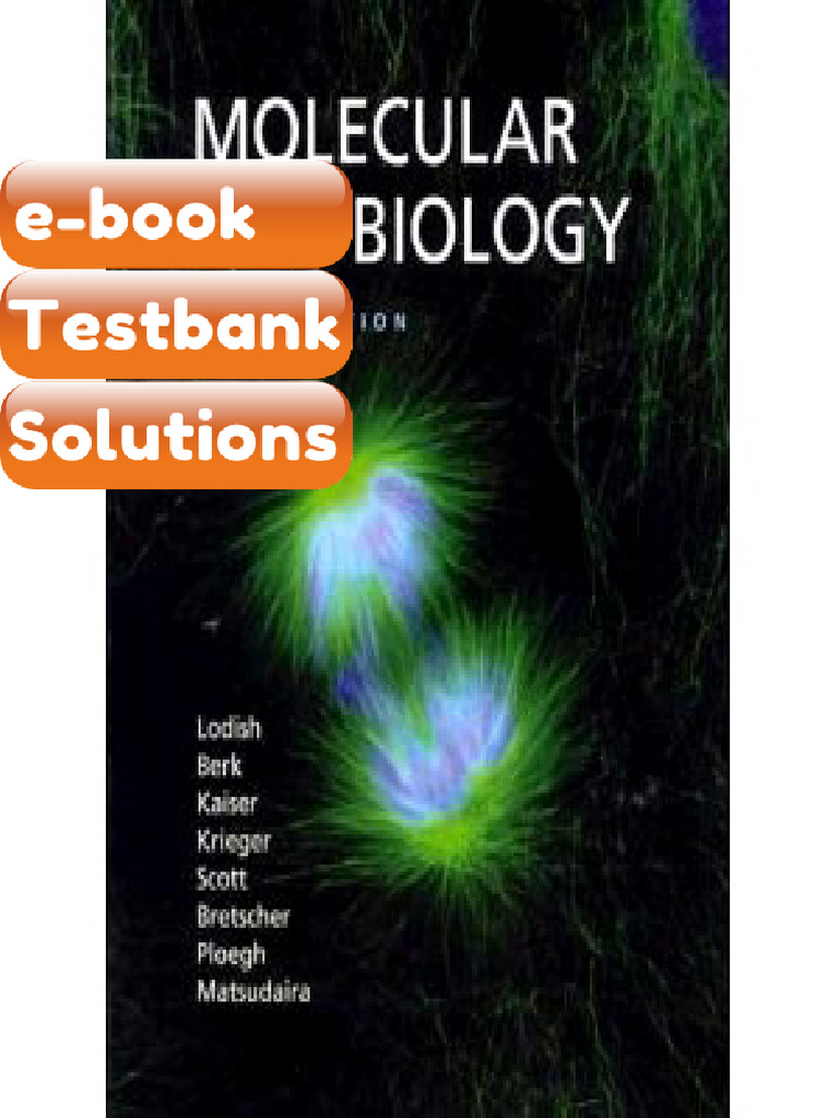 Testbank Molecular Cell Biology Lodish 6th Edition Fast Download | PDF ...