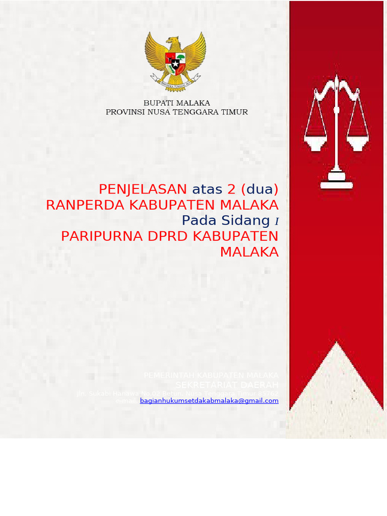 Penjelasan Ranperda Sidang II 2025 Ok | PDF