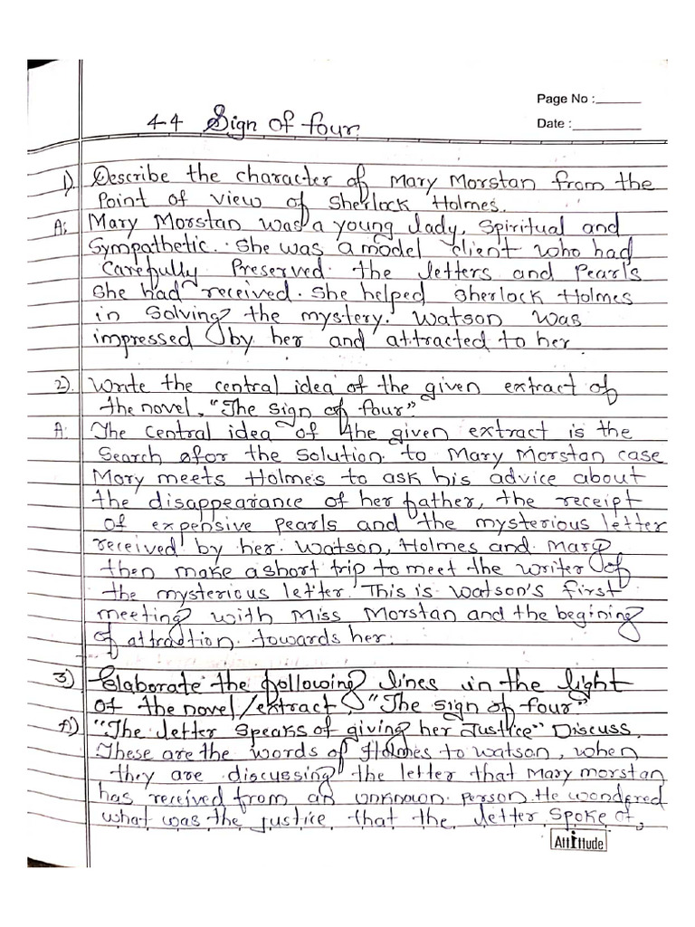 4.4 Novel Notes English | PDF