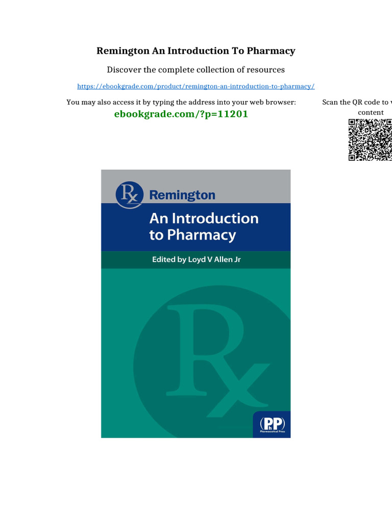 Remington An Introduction to Pharmacy digital version 2025 | PDF | Josephus