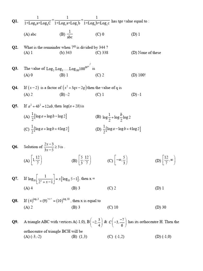 RMC Test-1 24-06-25 | PDF