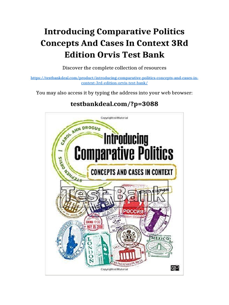 Introducing Comparative Politics Concepts and Cases in Context 3rd ...