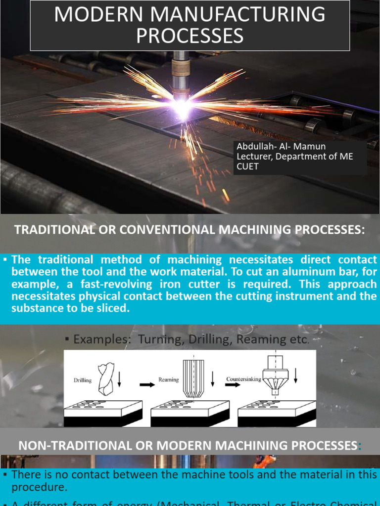 4.1. Modern Manufacturing Processes | PDF | Machining | Industrial ...