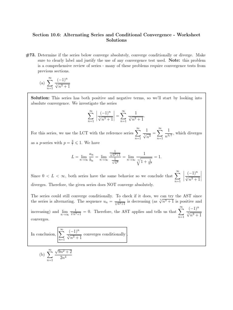 Solved Examples of Series | PDF | Square Root | Series (Mathematics)