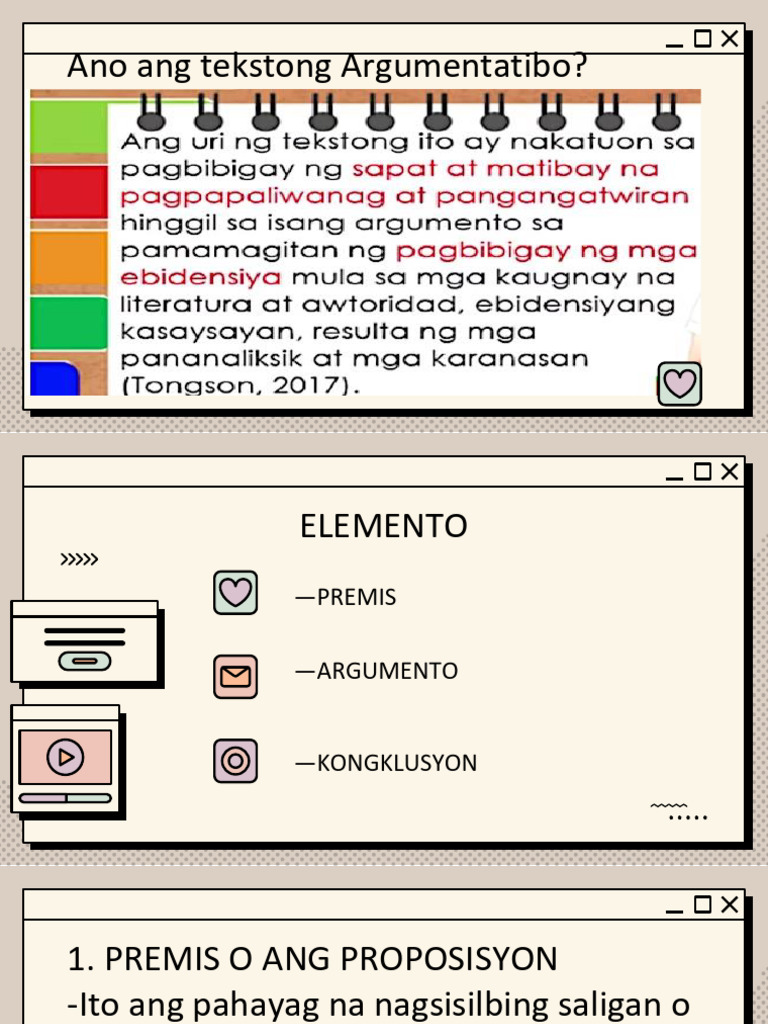 Tekstong Argumentatibo For The Students | PDF