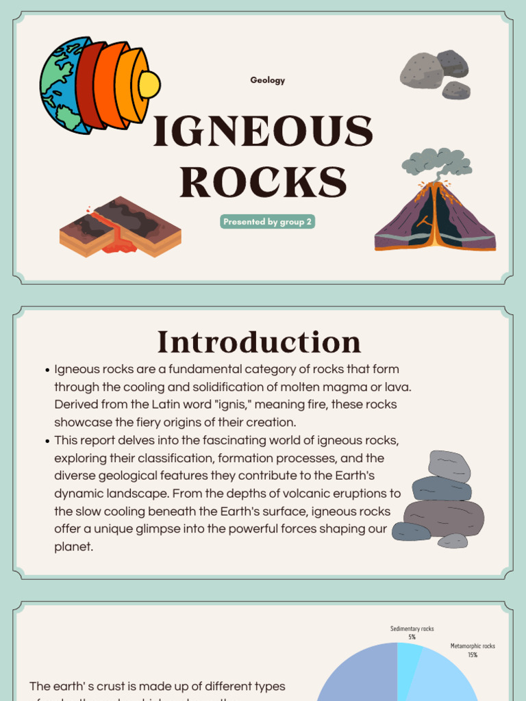 Igneous Rocks by Bsce 2 Group 2 | PDF | Igneous Rock | Rock (Geology)