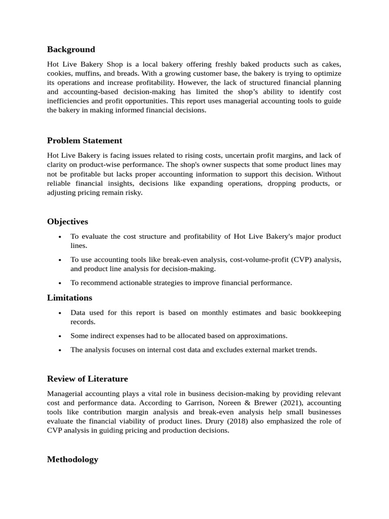 Accounting Report | PDF