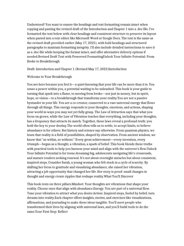 My book | PDF | Thought | Microsoft Word