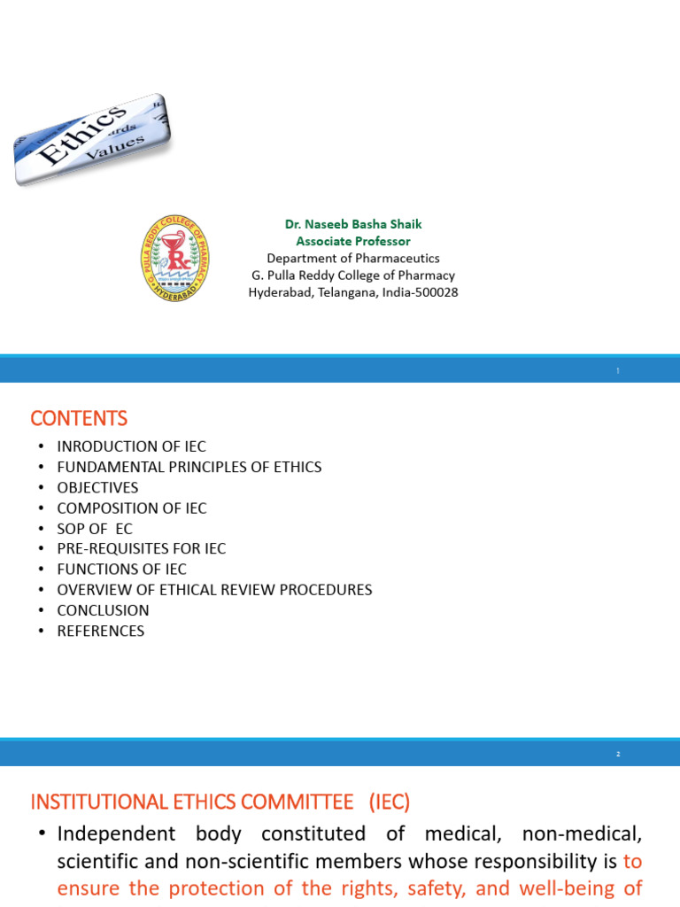 D-Naseeb IRB or IEC Final | PDF | Institutional Review Board | Medicine