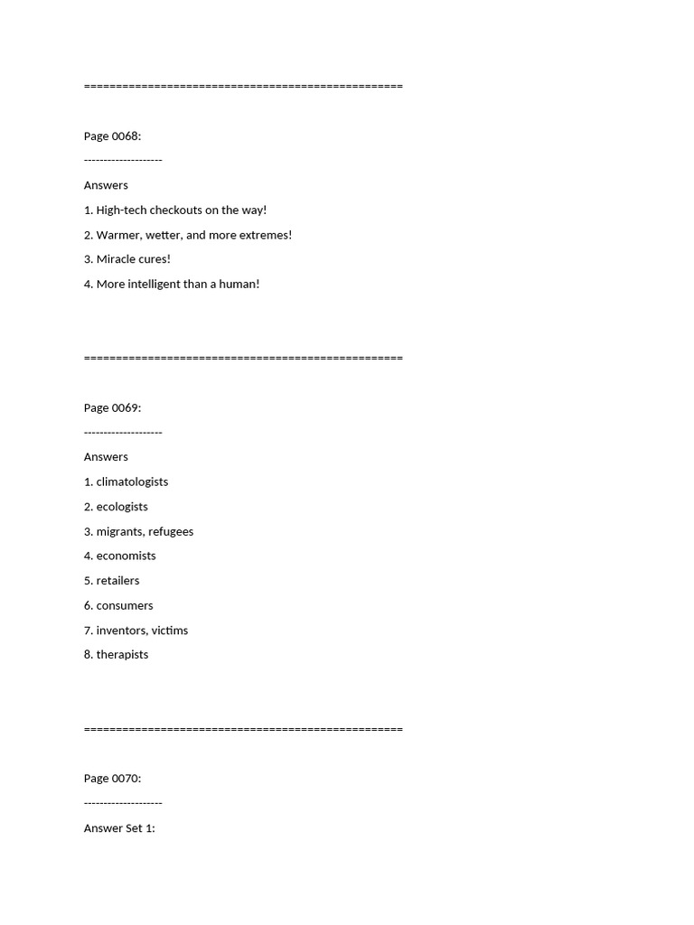 Viewpoint 1 Answer Key Part 3 | PDF | Pollination | Bees