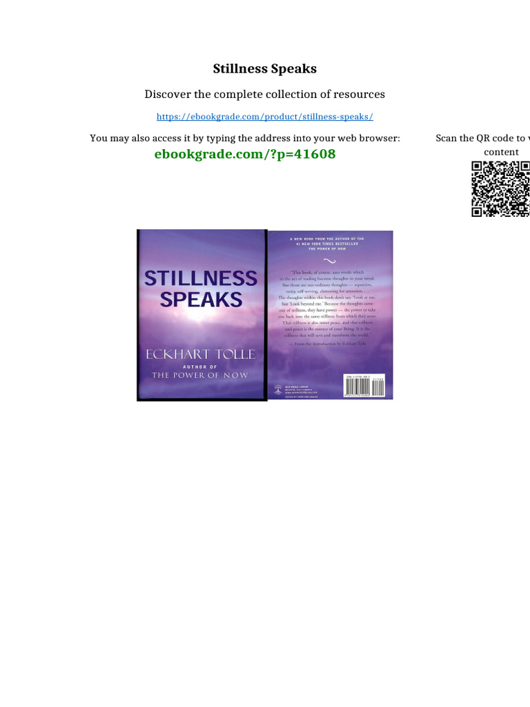 Stillness Speaks No Waiting Time | PDF