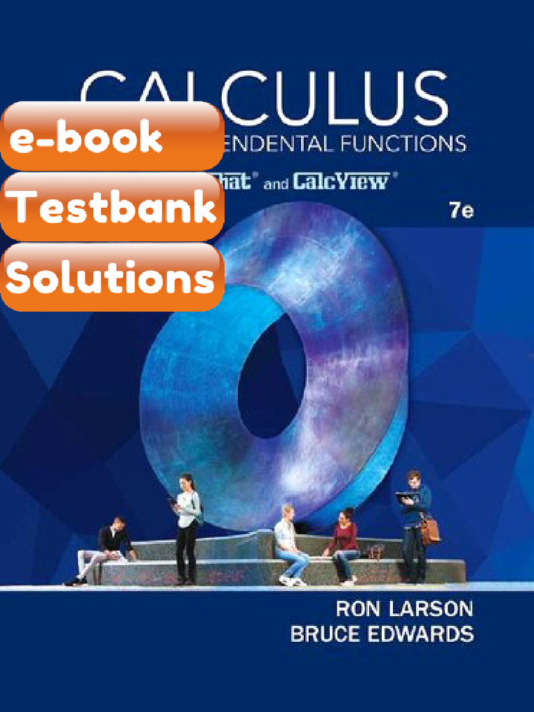 eBook & Testbank Calculus Early Transcendental Functions 7th Edition ...