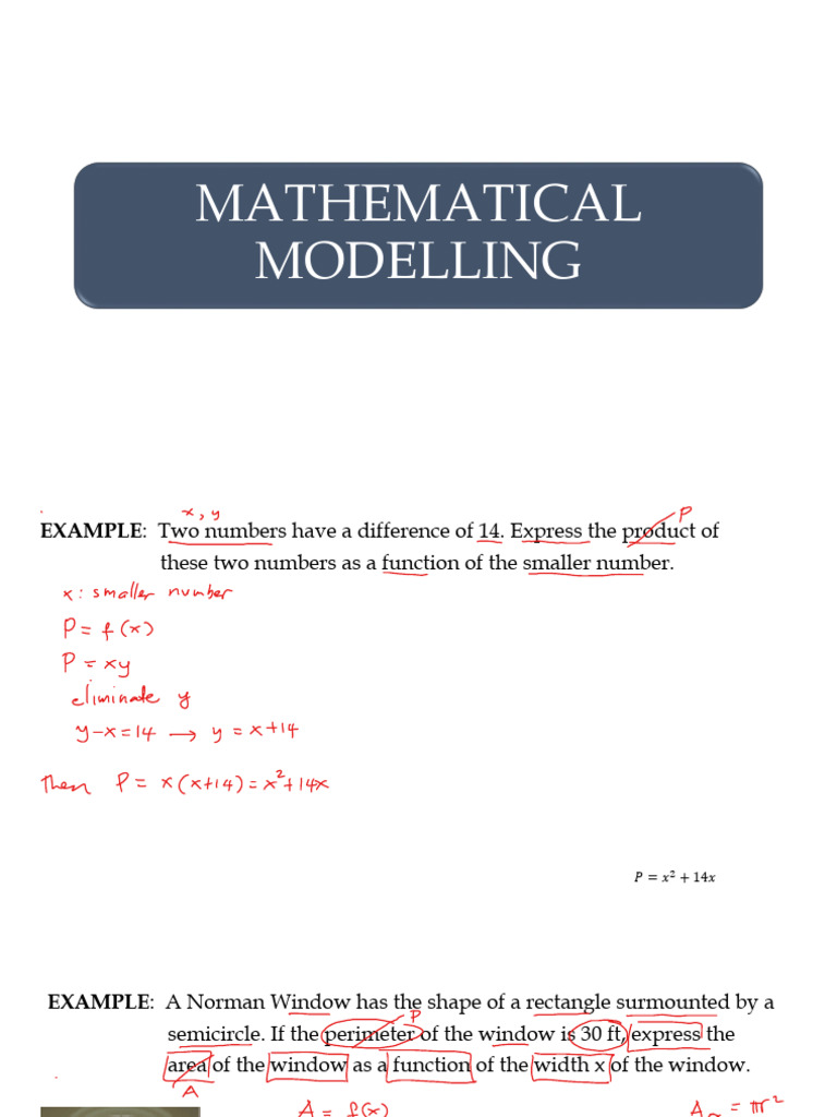 Mathematical Modelling | PDF