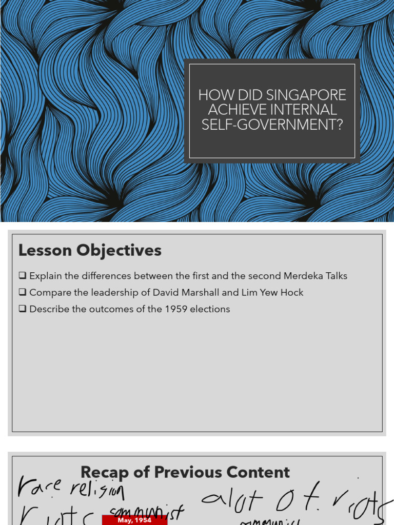 TEOH REY HAN Student S2I4 - How Did Singapore Achieve Internal Self ...