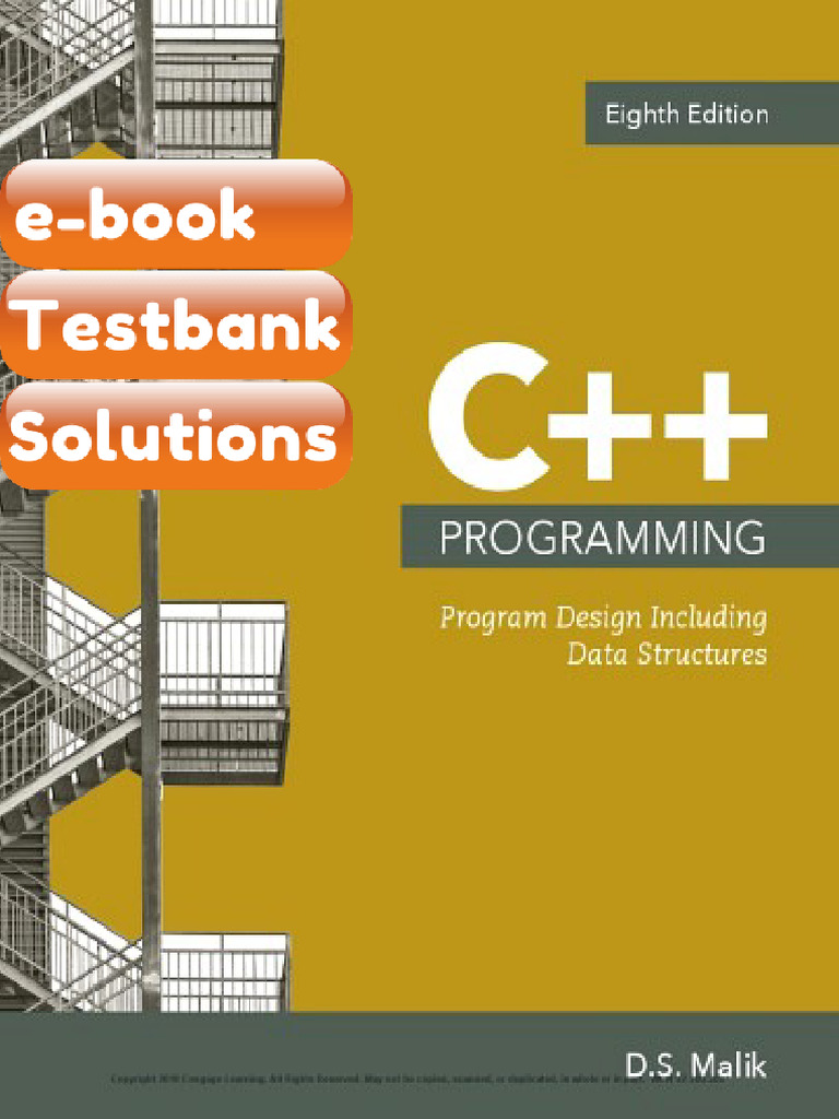 C Programming 8th Ed Edition D S eBook & Testbank | PDF | C++ ...