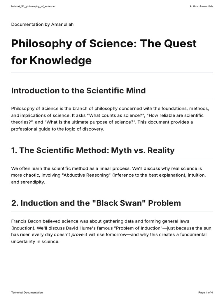 Batch4 51 Philosophy of Science | PDF | Science | Philosophy Of Science