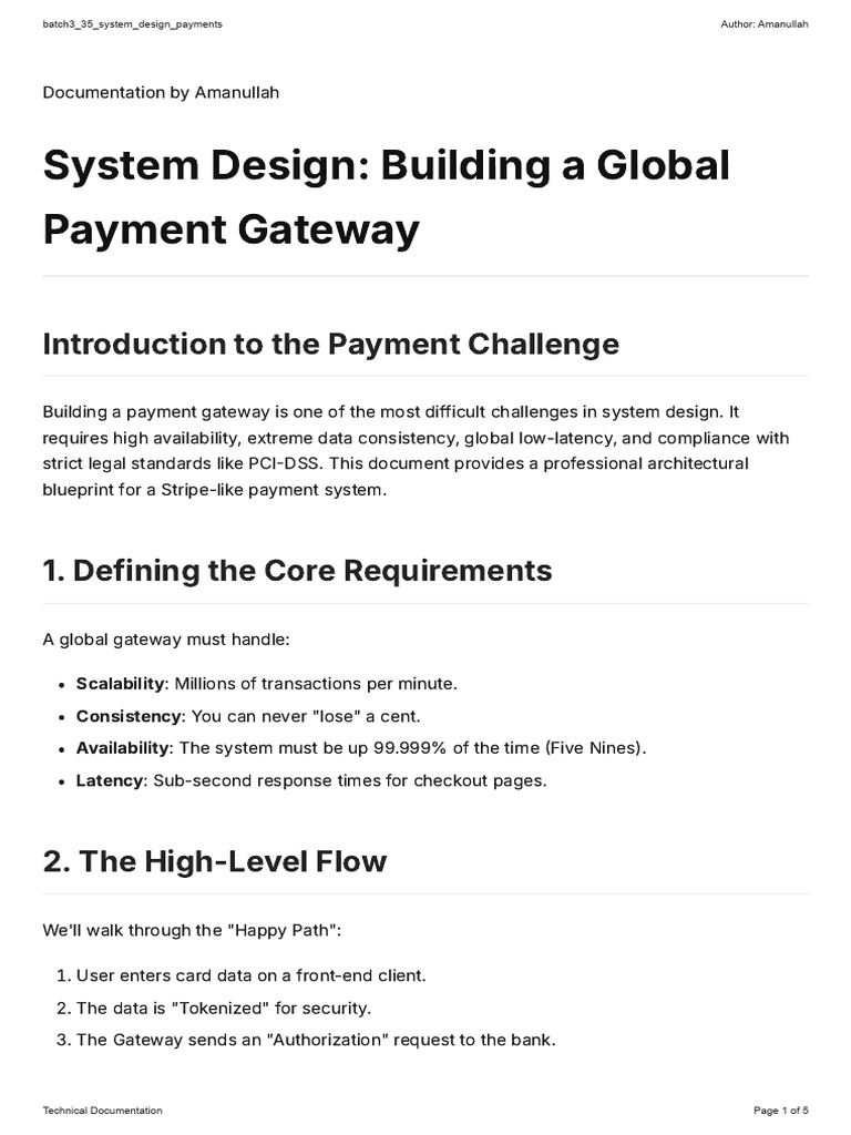 Batch3 35 System Design Payments | PDF | Database Transaction | Credit Card