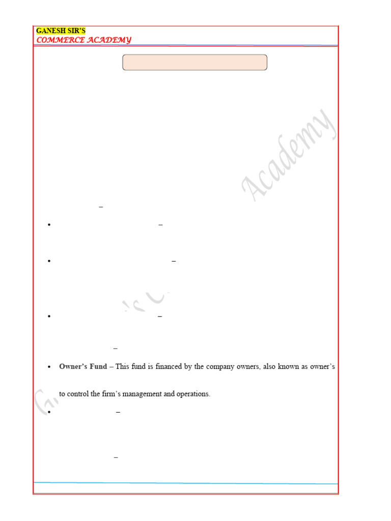 Unit - 2 Chapter 1 Sources of Finance | PDF | Preferred Stock | Equity ...