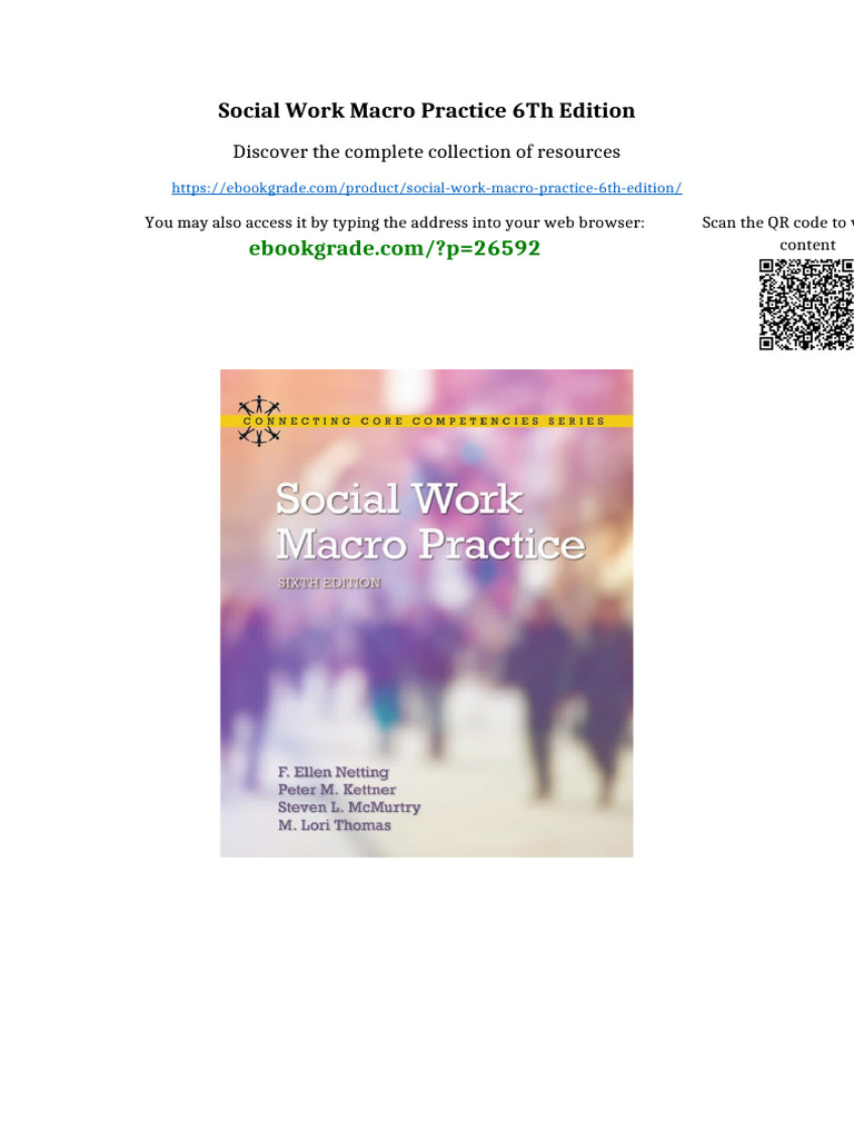 Social Work Macro Practice 6th Edition pdf version | PDF | Embryonic ...