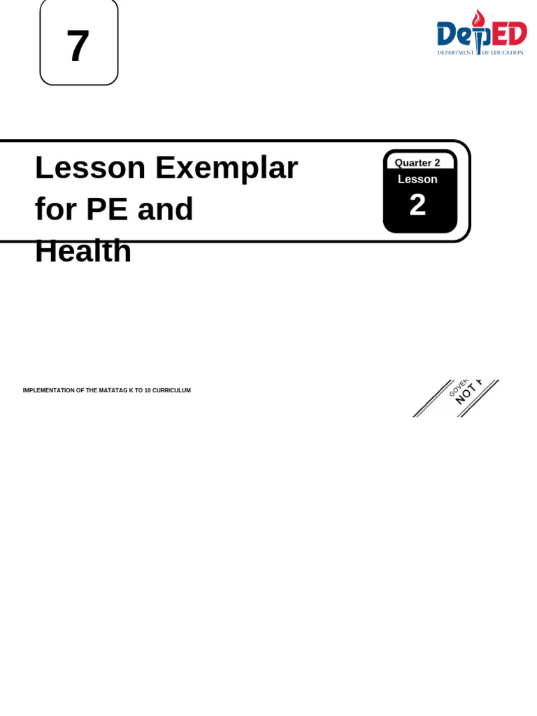 Q2 - LE - PE and Health 7 - Lesson 2 - Week 2-4 | PDF | Communication ...