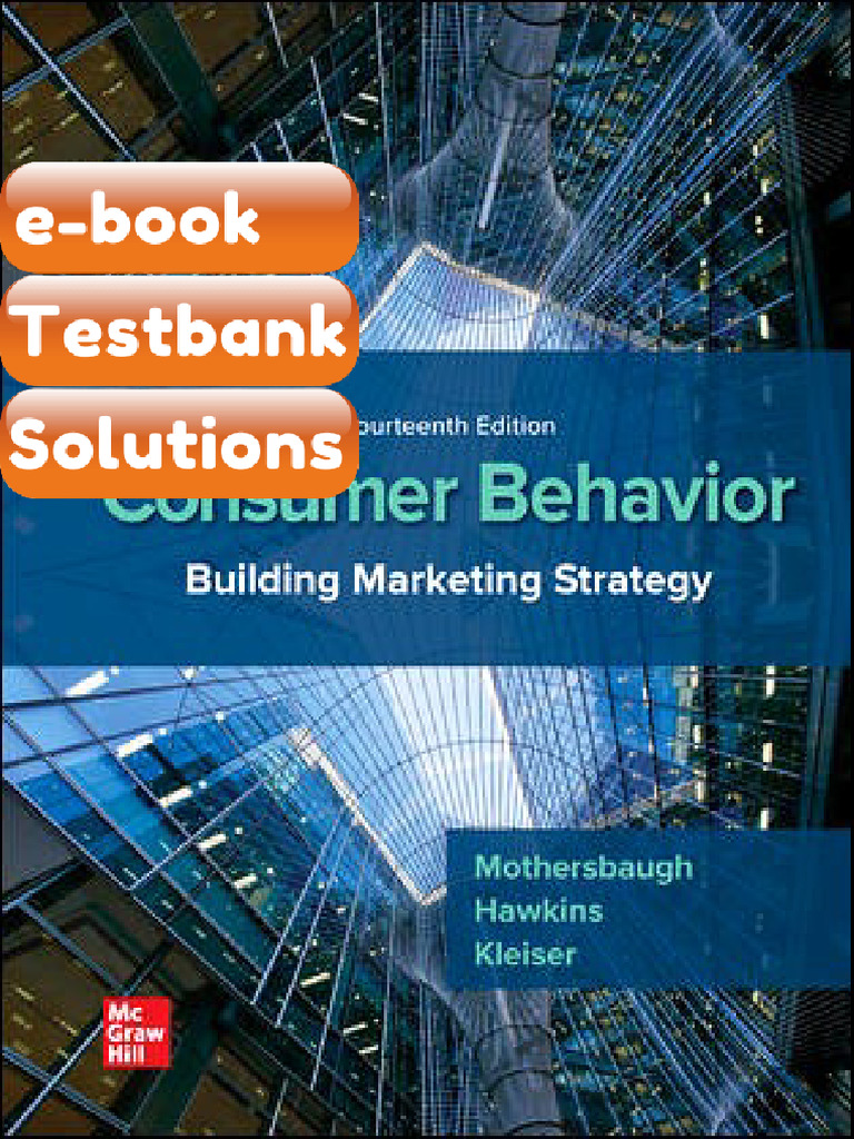 Consumer Behavior Building Marketing Strategy 14th Edition David