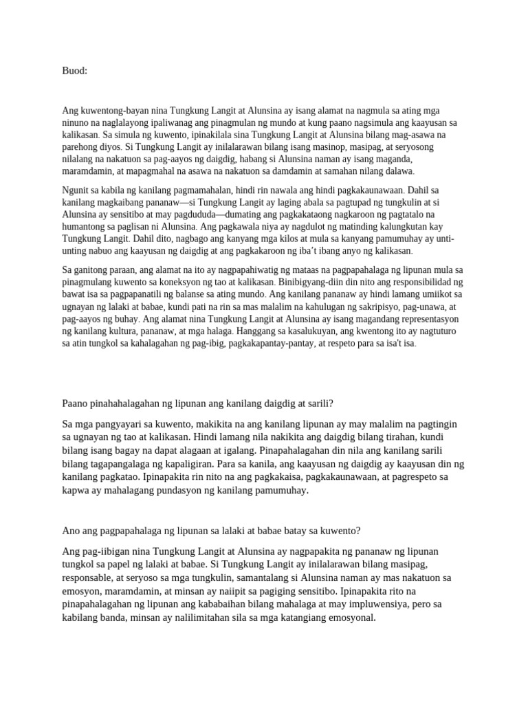 Buod | PDF